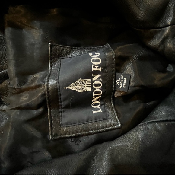 London Fog women’s leather jacket with belt XL - Picture 3 of 6